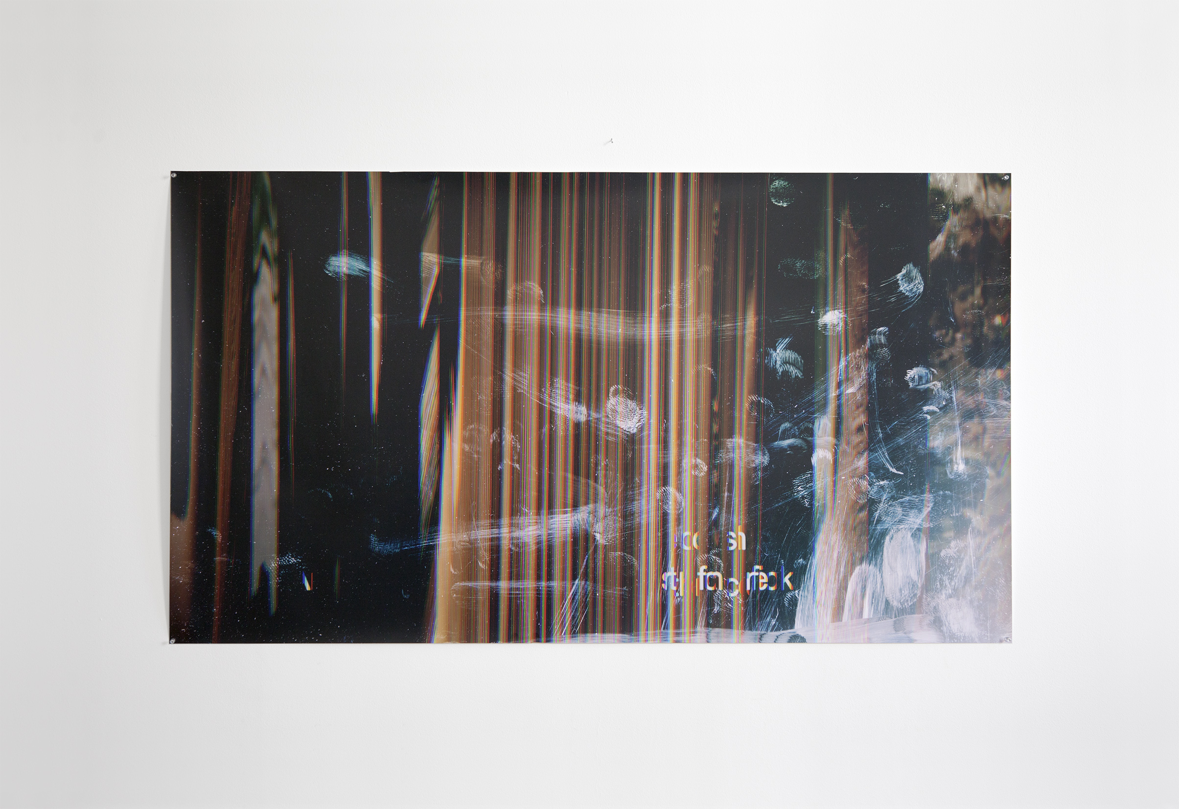 Image of large photograph pinned on wall by Duncan Bellamy Duncan Bellamy